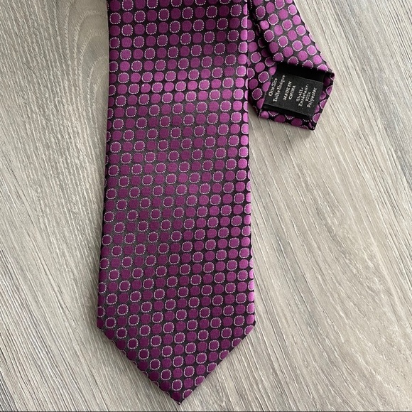 Banana Republic Factory Purple dots Print Men Tie - Picture 3 of 5
